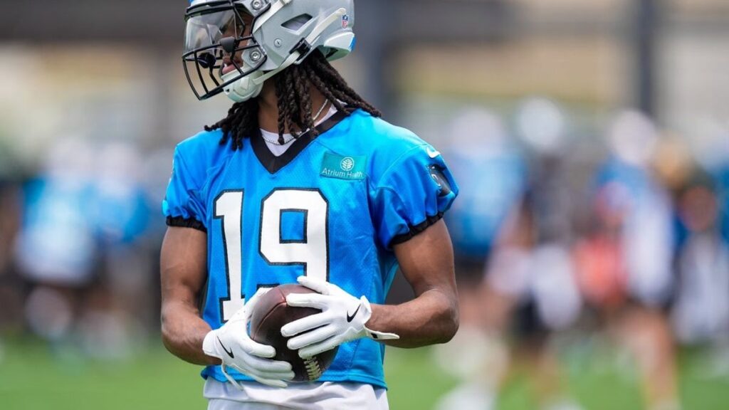 Panthers rookie WR Chris Brazzell carted off with injury