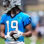 Panthers rookie WR Chris Brazzell carted off with injury