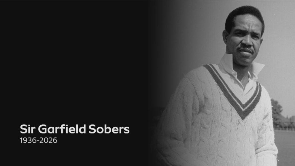 Former West Indies captain Sir Garfield Sobers